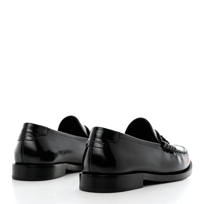 Saint Laurent Calfskin Penny Loafers 36 Black 4 of 8