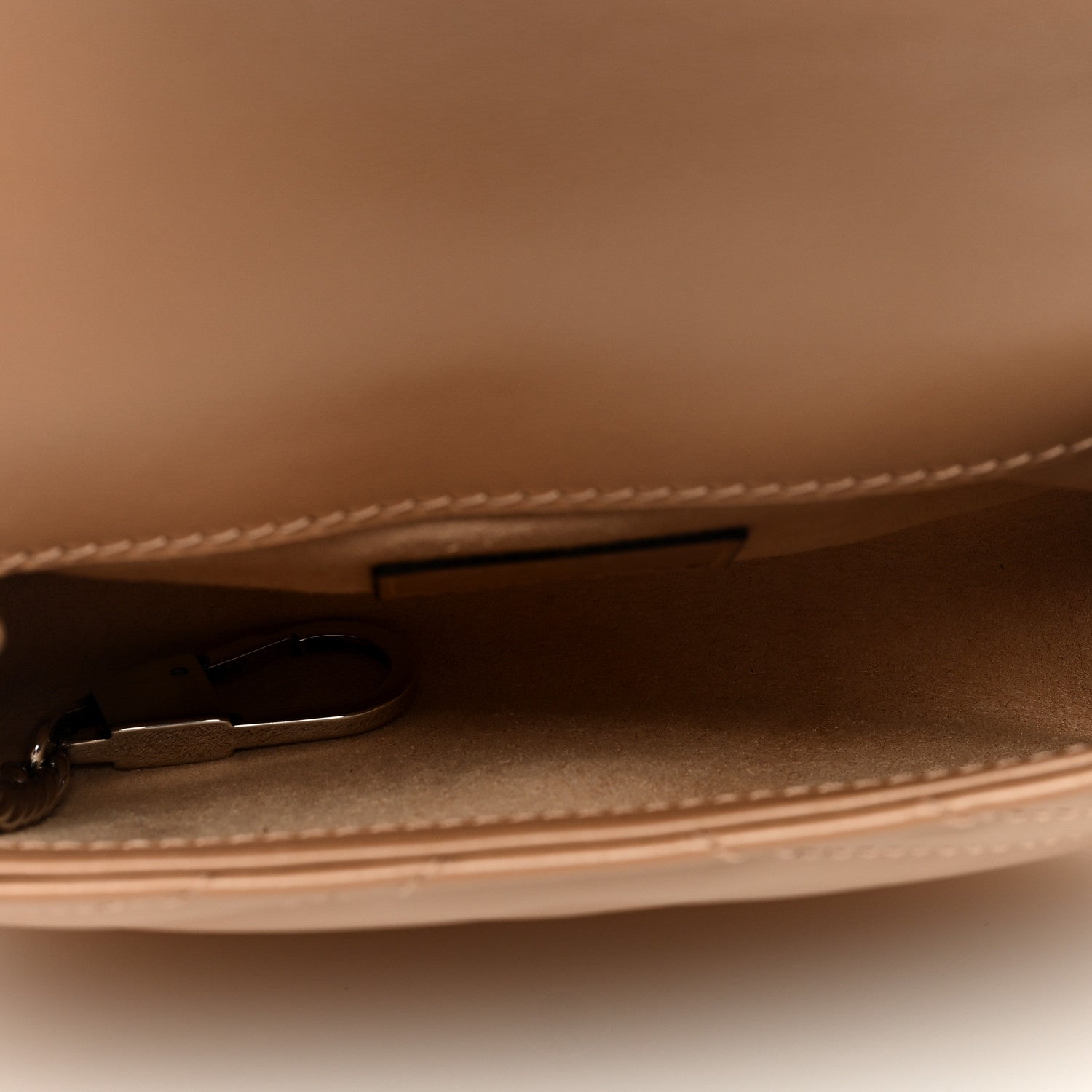 Gucci Calfskin Matelasse Monochrome Super Mini GG Marmont Shoulder Bag Camelia 5 of 8