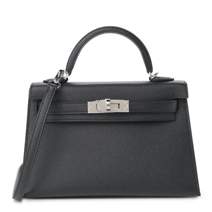 Hermes Epsom Mini Kelly Sellier 20 Black 1 of 10