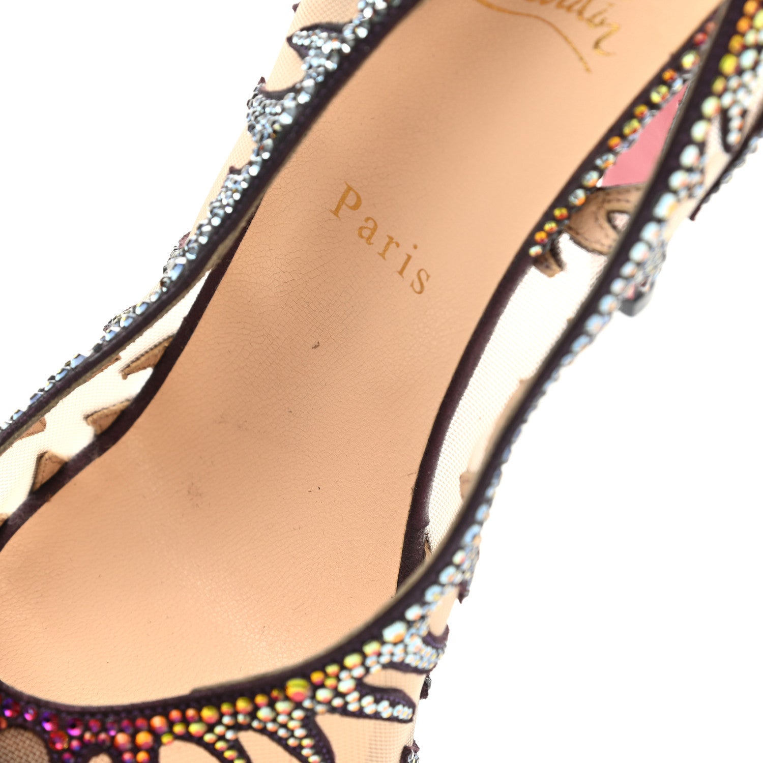 Christian Louboutin Crystal Mesh Marlena 140 Pumps 40.5 Multicolor 8 of 9