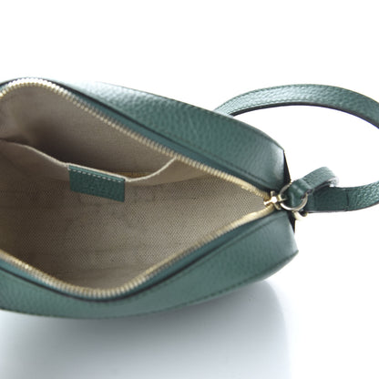 Gucci Pebbled Calfskin Small Soho Disco Bag Emerald Green 5 of 10