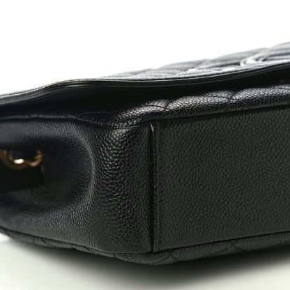 Chanel Caviar Quilted Medium CC Filigree Flap Black 5 of 8