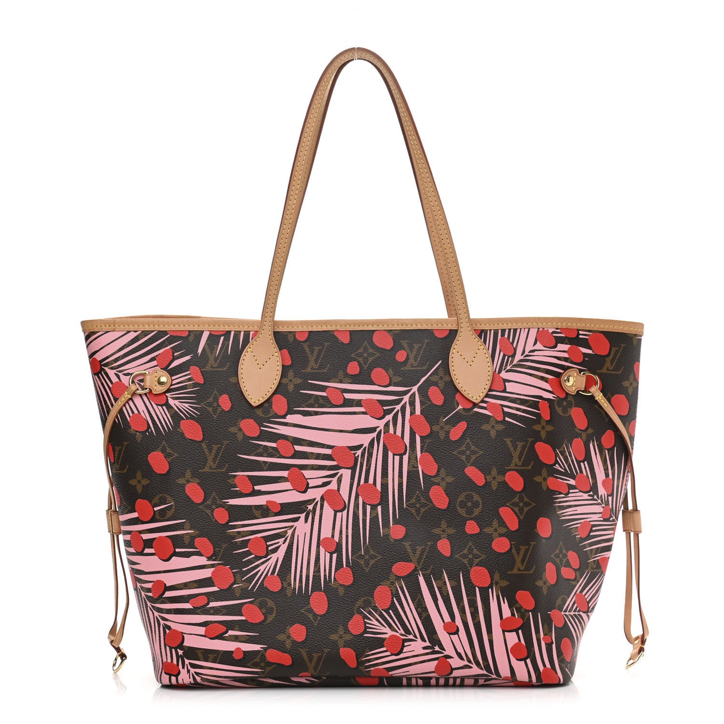 Monogram Jungle Dots Neo Neverfull MM Sugar Pink Poppy