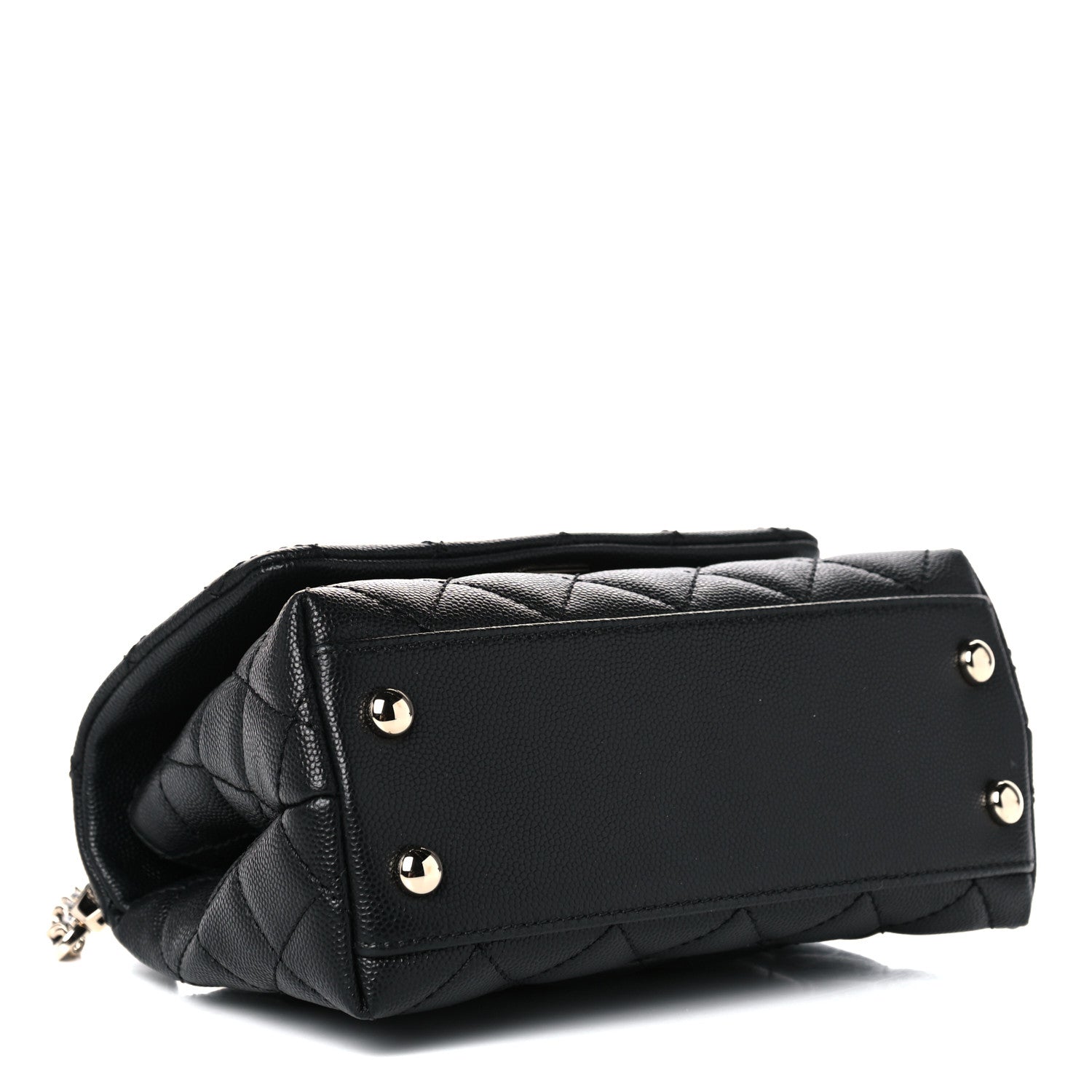 Chanel Caviar Quilted Extra Mini Coco Handle Flap Black 4 of 9