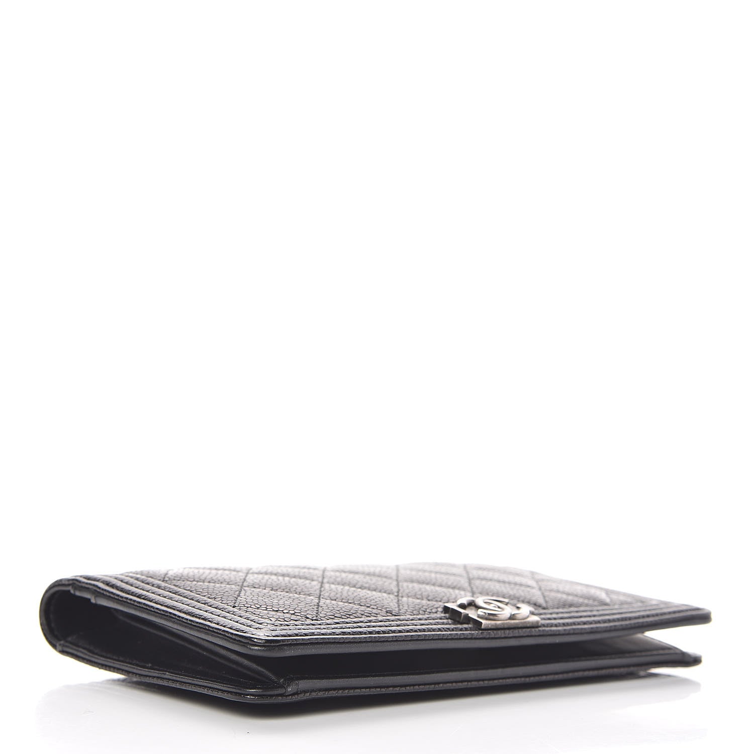 Chanel Caviar Quilted Boy Yen Wallet Black 4 of 8
