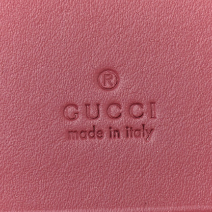 Gucci GG Supreme Monogram Blooms Card Case Beige Multicolor Dry Rose 6 of 7