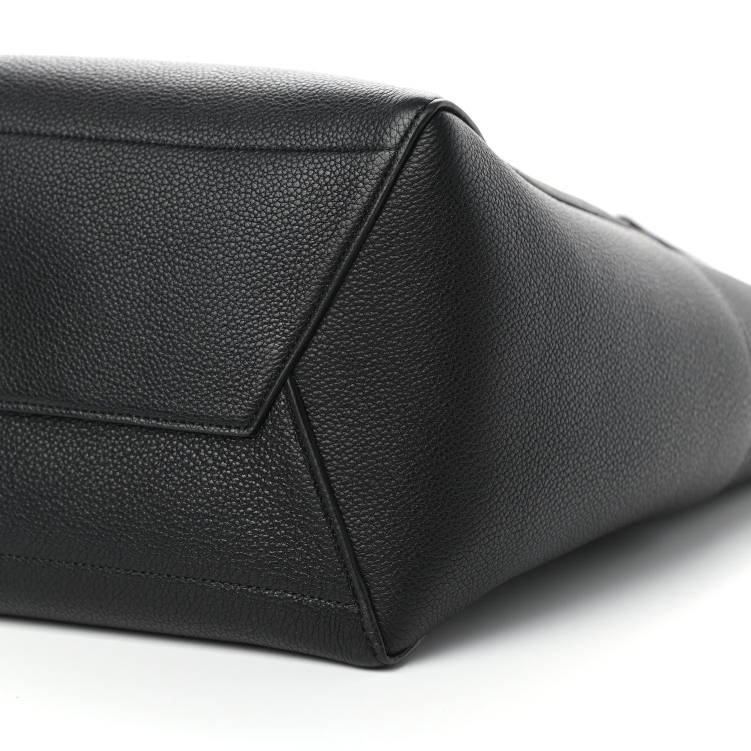 Celine Soft Grained Calfskin Sangle Bucket Bag Black 7 of 8