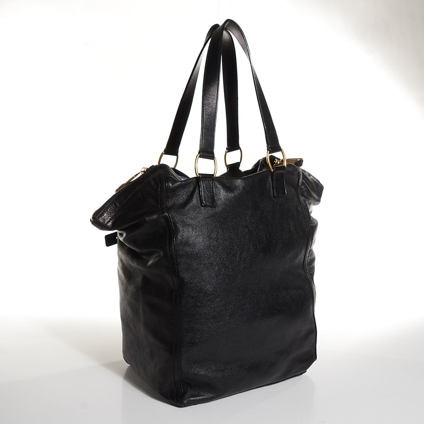 Calfskin XL Downtown Tote Black