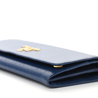 Prada Vitello Move Chain Wallet Bleuette 8 of 9