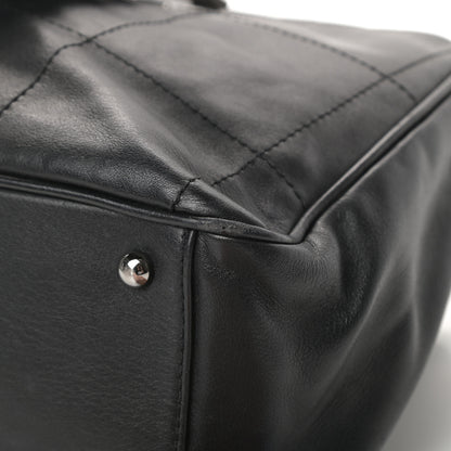 Chanel Lambskin Square Stitched Large Tote Black 12 of 13