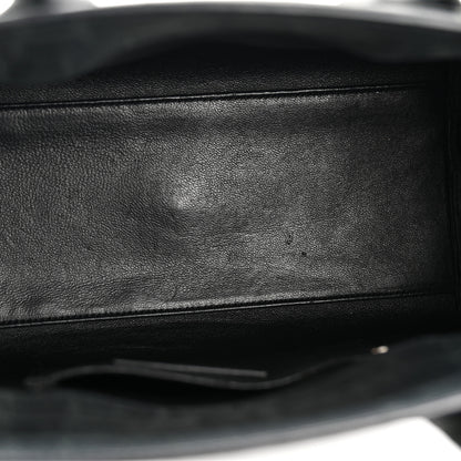 Saint Laurent Calfskin Crocodile Embossed Baby Sac de Jour Dusty Black 5 of 12