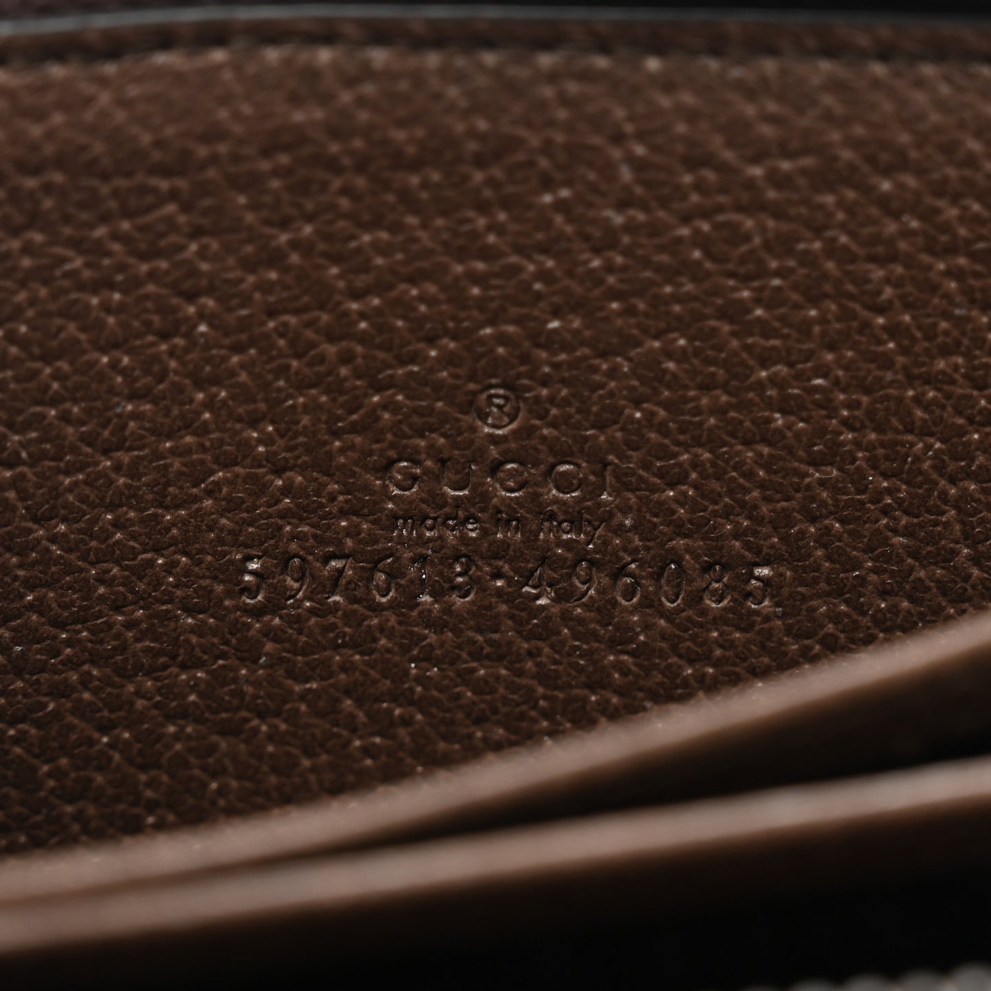 GG Supreme Web Ophidia Zip Around Card Case Brown