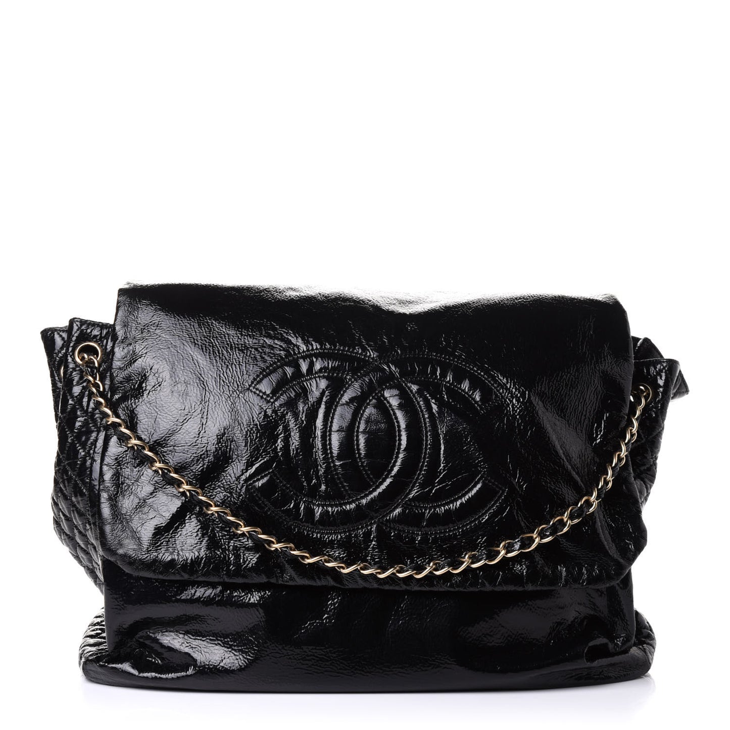 Vinyl XXL Rock and Chain Flap Black