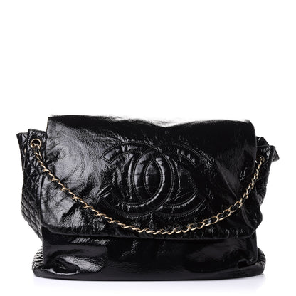 Chanel Vinyl XXL Rock and Chain Flap Black 1 of 10