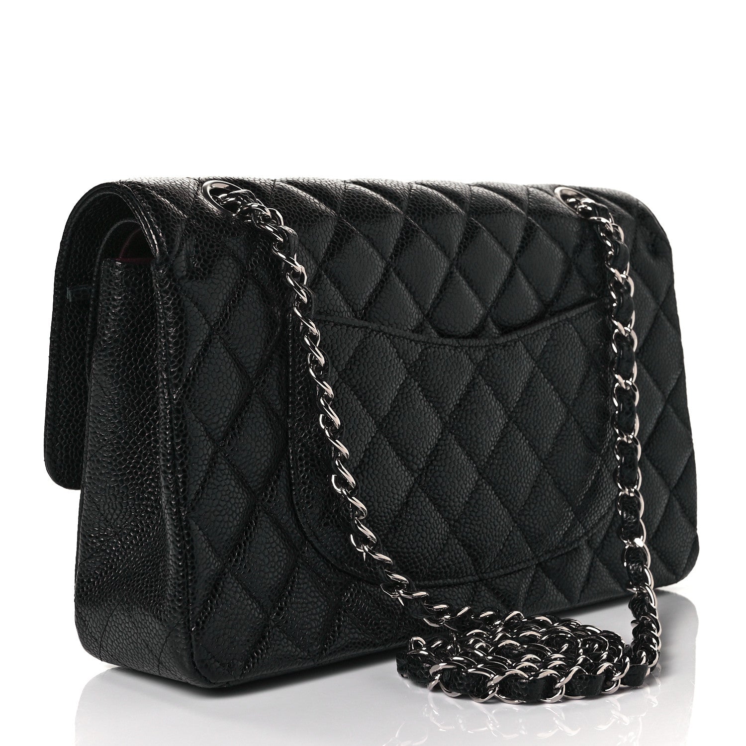 Chanel Caviar Quilted Medium Double Flap Black 3 of 9