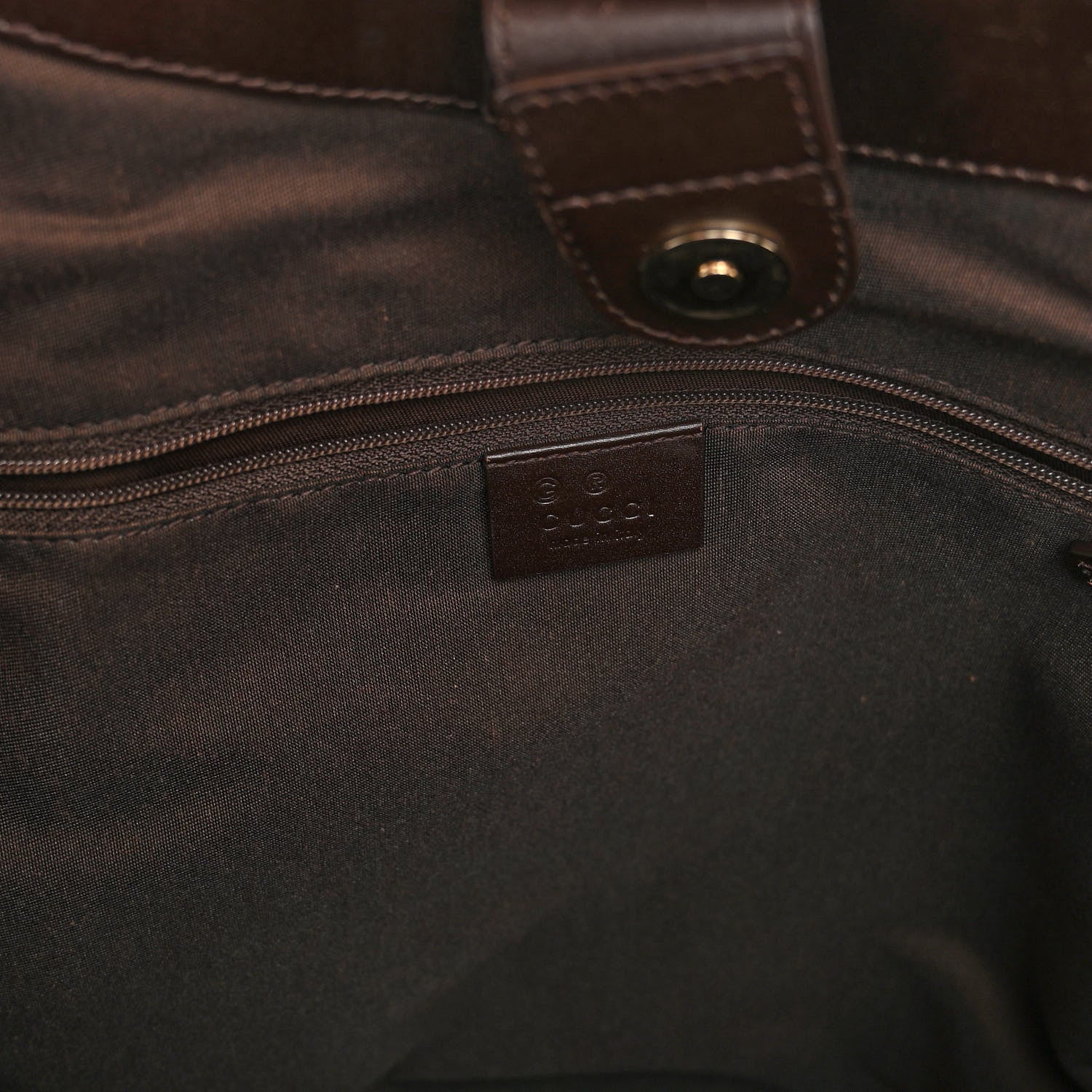 Gucci Monogram Large Sukey Tote Dark Brown 6 of 9