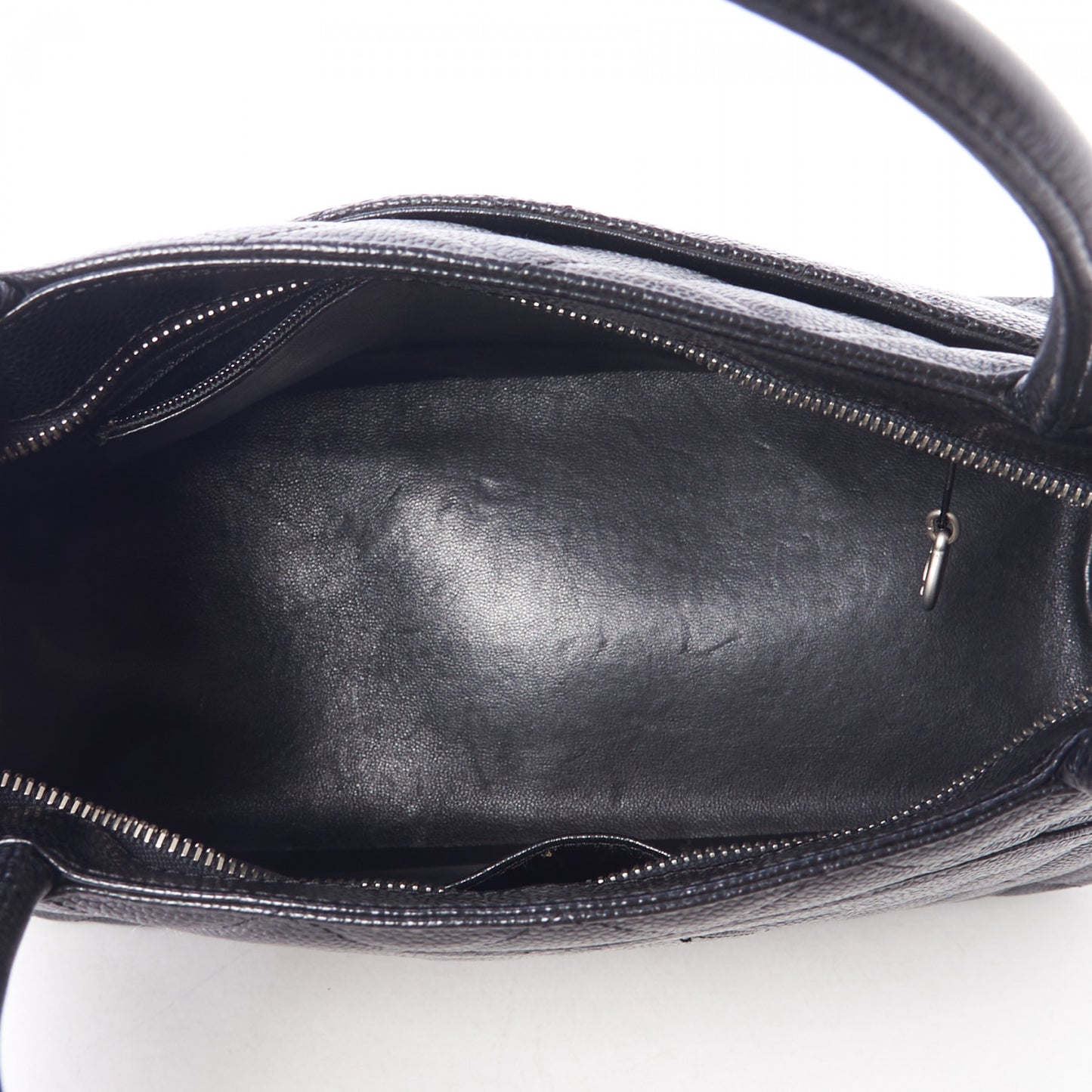 Caviar Quilted Medallion Tote Black