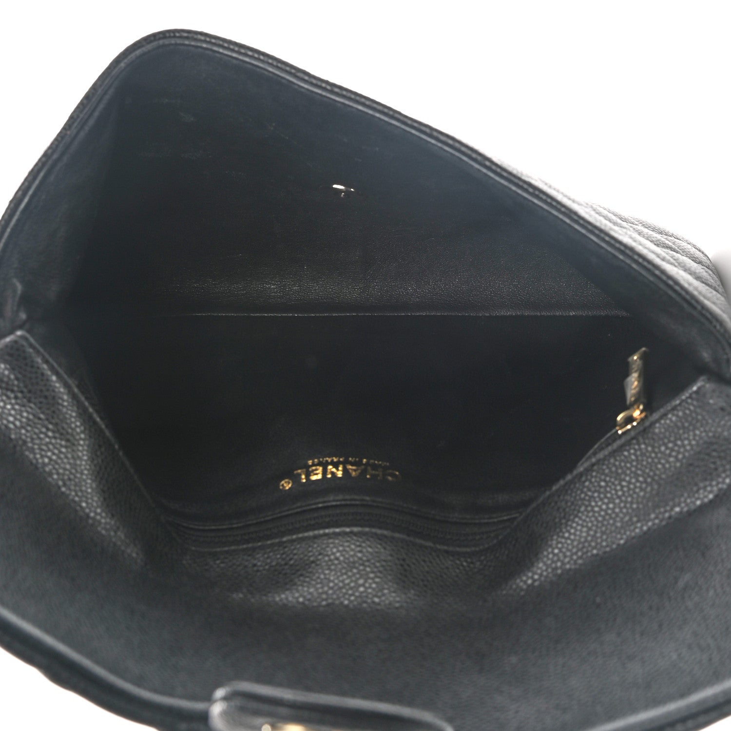 Chanel Caviar Quilted Flap Clutch Black 4 of 8