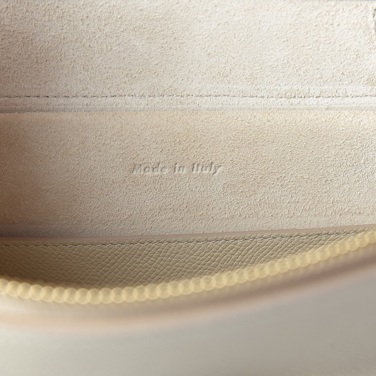 Grained Calfskin Micro Belt Bag Linen