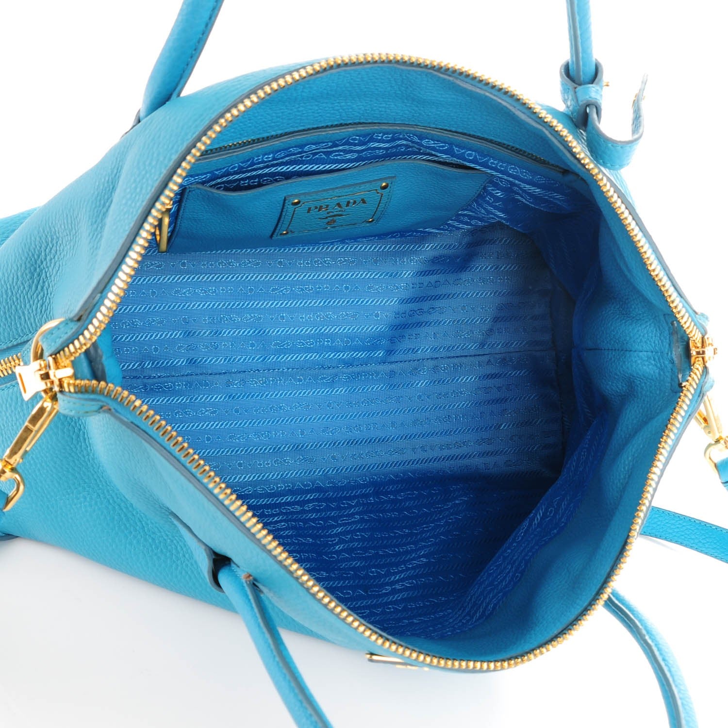 Prada Vitello Daino Side Zip Tote Voyage 5 of 13