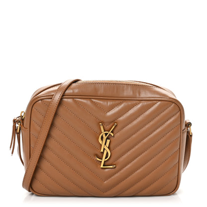 Saint Laurent Calfskin Matelasse Monogram Lou Camera Bag Cinnamon 1 of 10