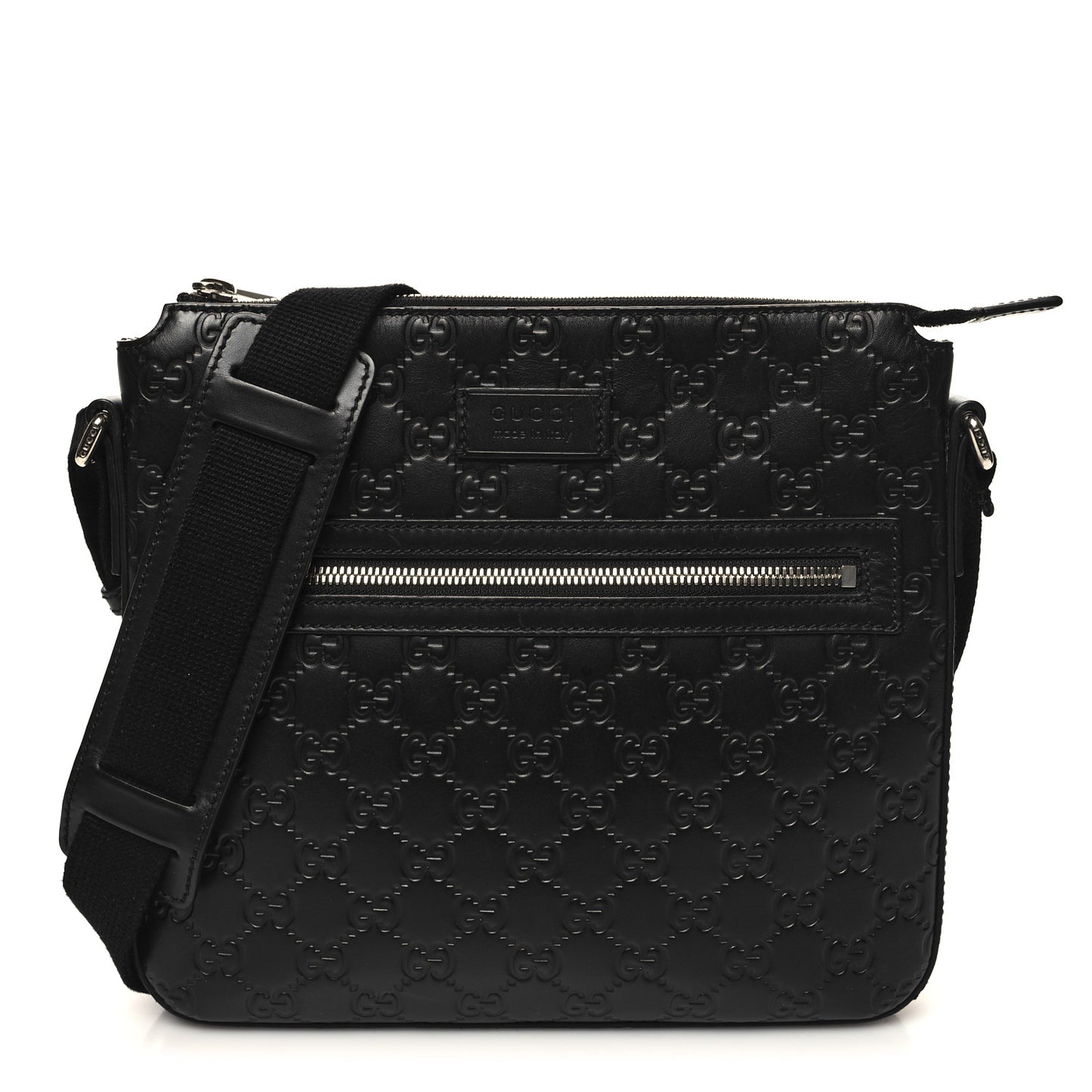 Guccissima Signature Small Messenger Bag Black