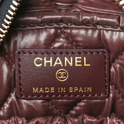 Chanel Caviar Quilted Medium Curvy Pouch Cosmetic Case Black 6 of 11