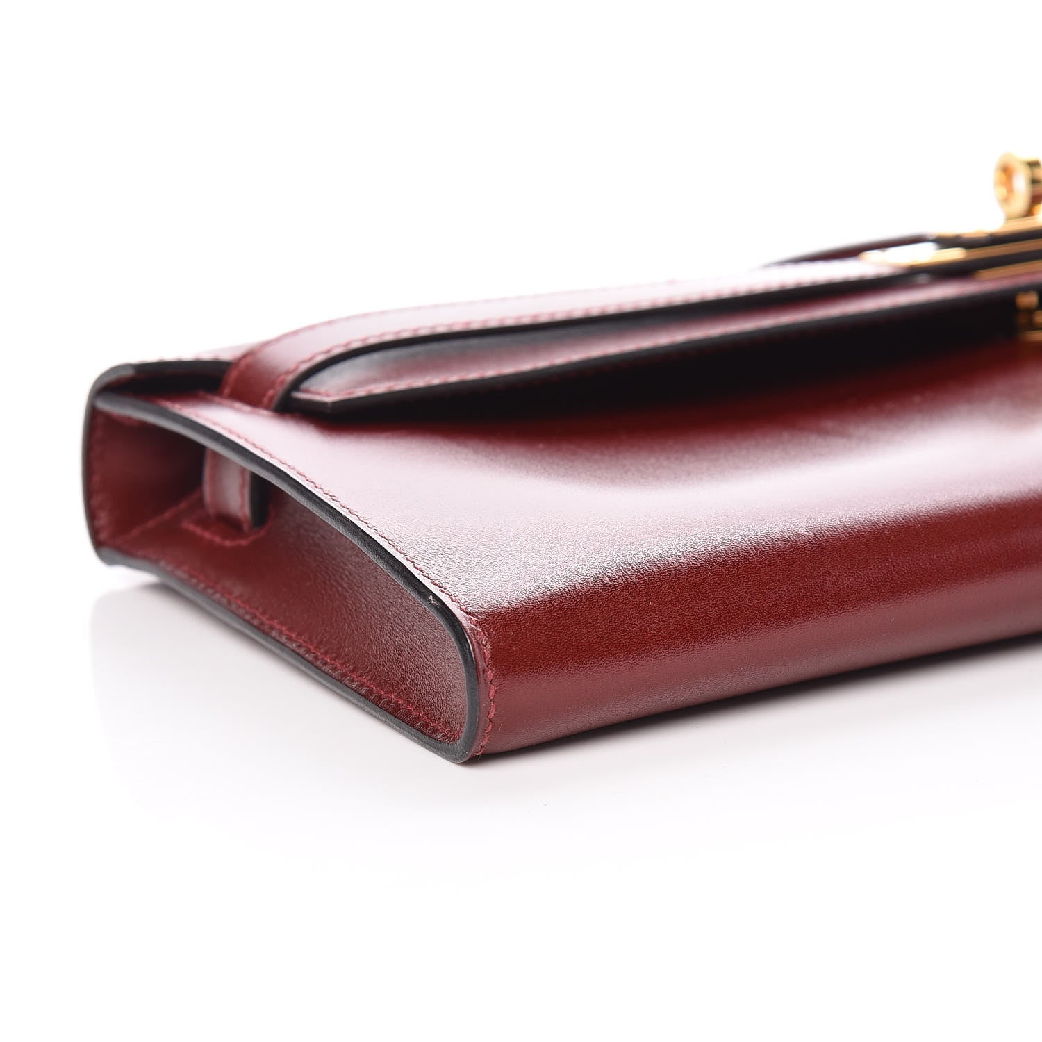 Hermes Box Kelly Cut Clutch Rouge H 8 of 9
