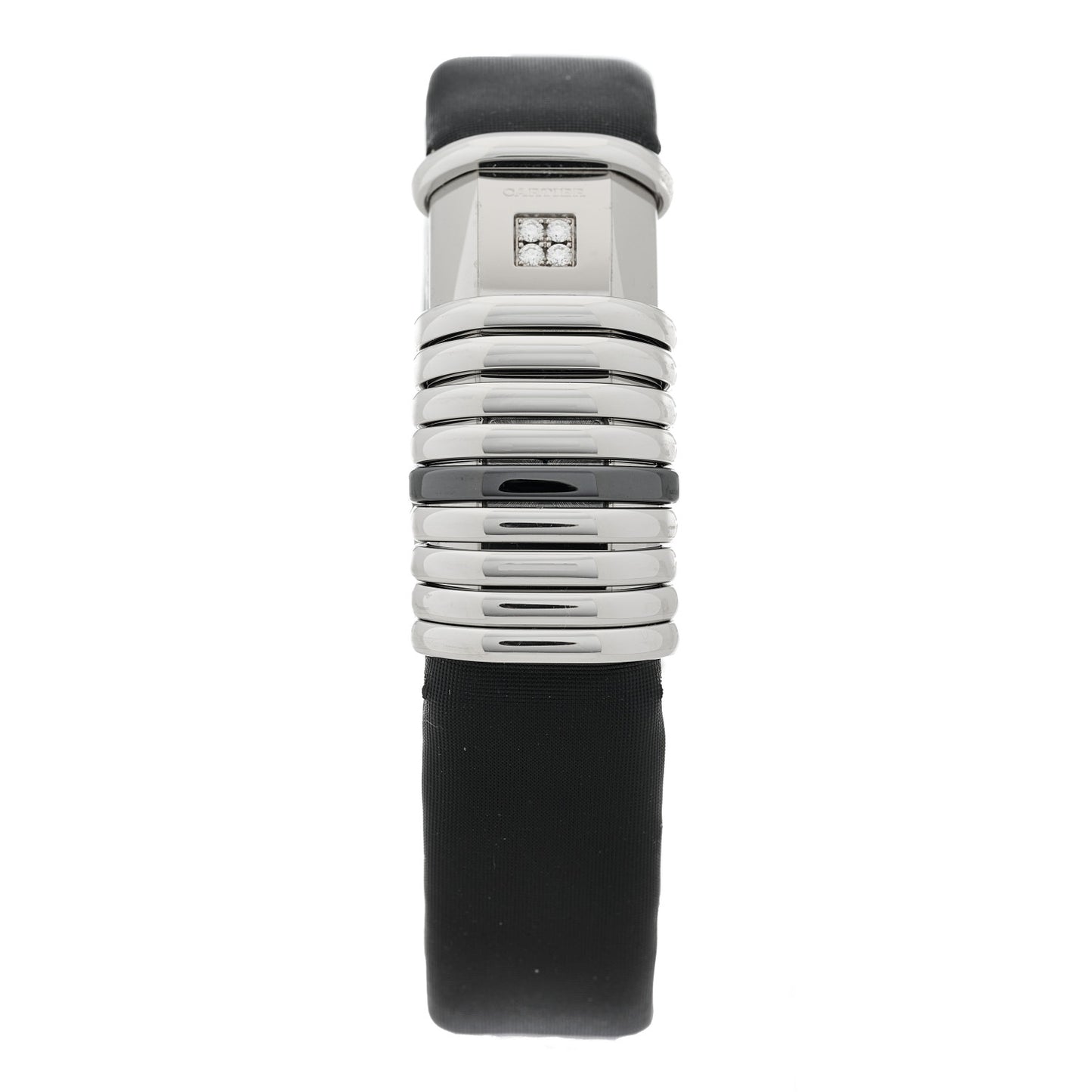 Stainless Steel Titanium Satin Diamond 16mm Declaration Quartz Watch