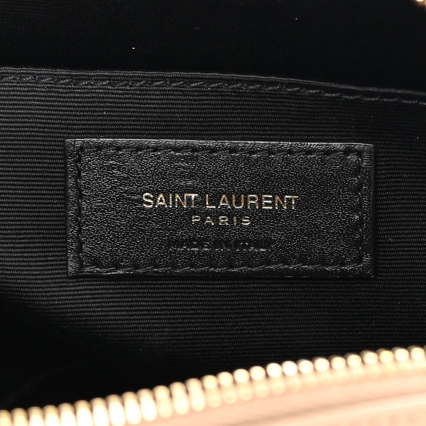 Calfskin Matelasse Monogram Lou Camera Bag Dark Beige