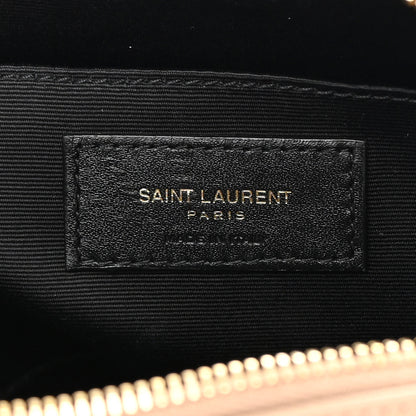 Saint Laurent Calfskin Matelasse Monogram Lou Camera Bag Dark Beige 6 of 15