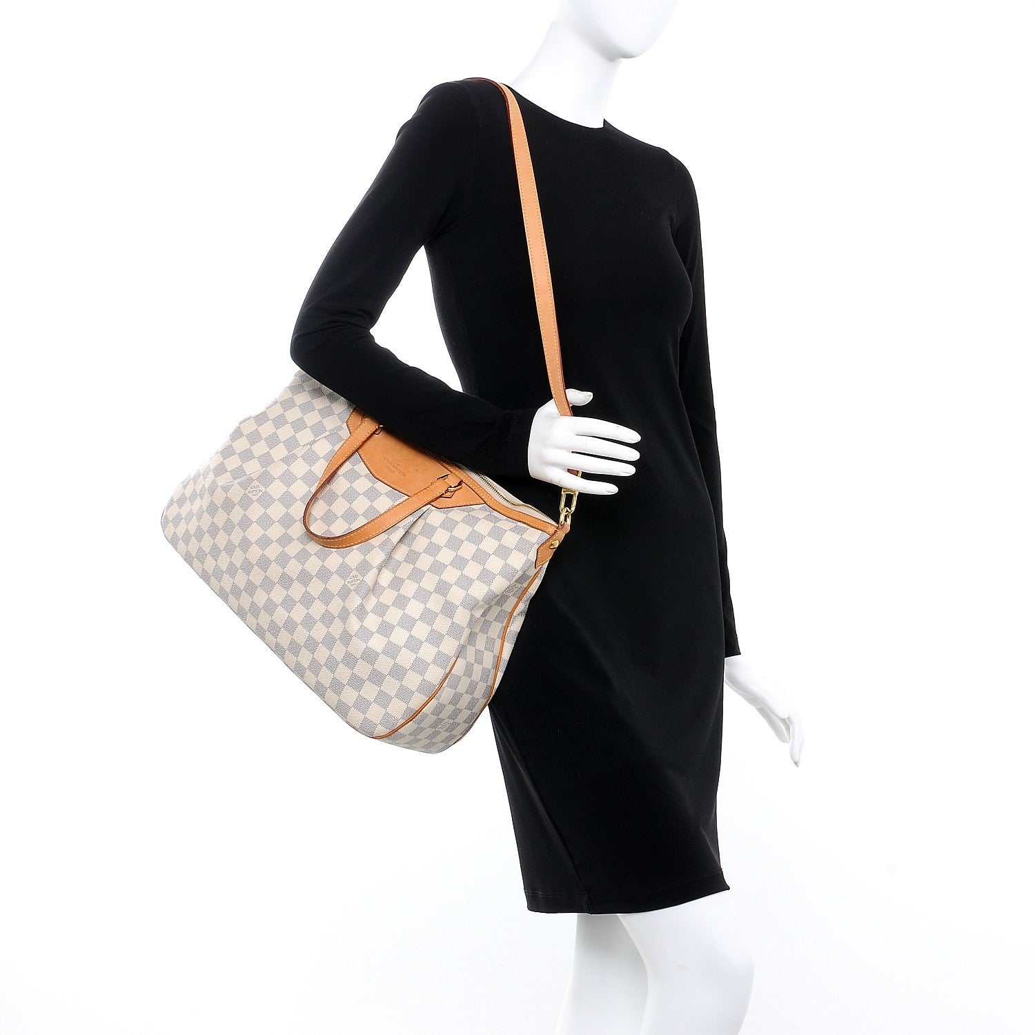Louis Vuitton Damier Azur Siracusa GM 3 of 8