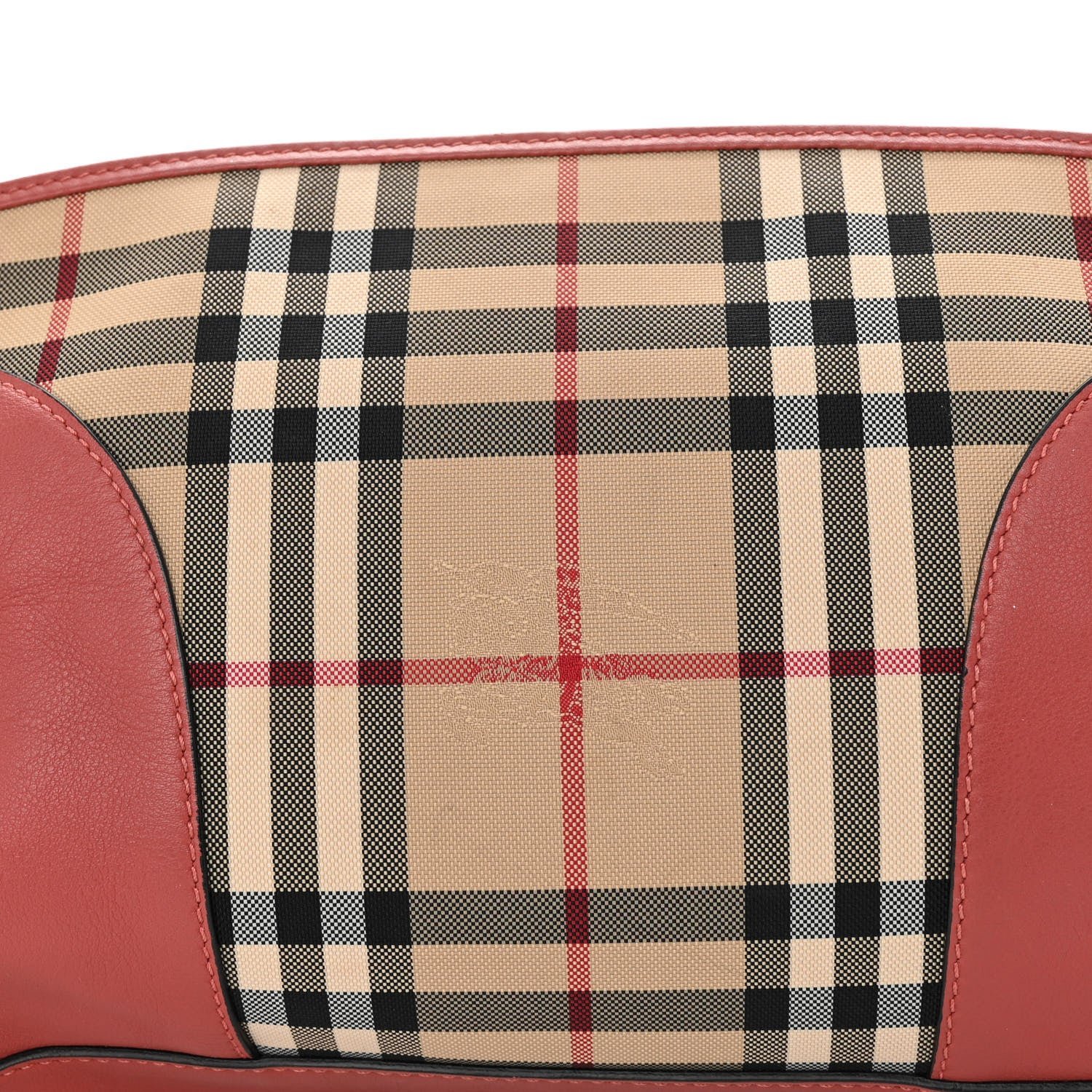 Burberry Horseferry Check Small Chichester Crossbody Clutch Bag Parade Red 7 of 10