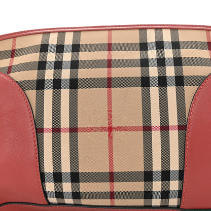 Burberry Horseferry Check Small Chichester Crossbody Clutch Bag Parade Red 7 of 10