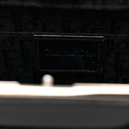Christian Dior Glazed Calfskin Bondage Clutch Black 6 of 11