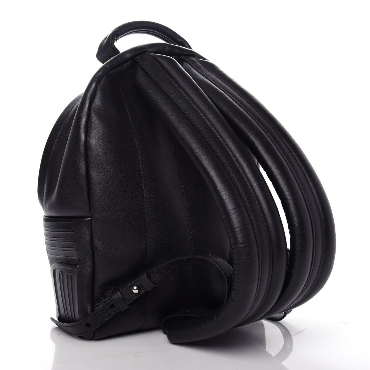 Lambskin Spaceship Embossed Palm Springs Backpack PM Black