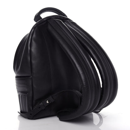 Louis Vuitton Lambskin Spaceship Embossed Palm Springs Backpack PM Black 2 of 9