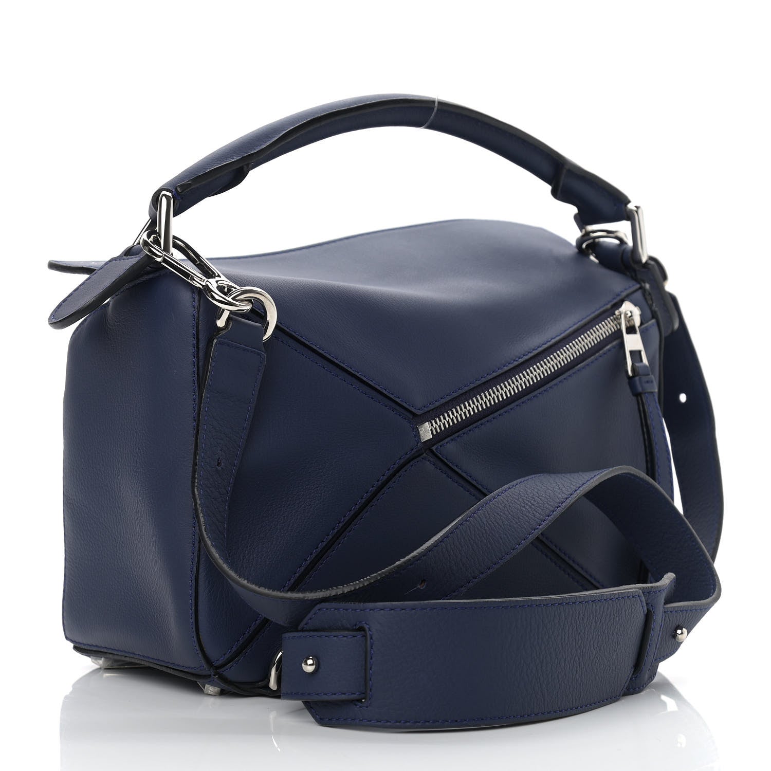 Loewe Calfskin Small Puzzle Bag Marine 3 of 13