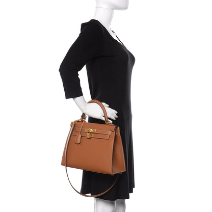 Hermes Epsom Kelly Sellier 28 Gold 3 of 12