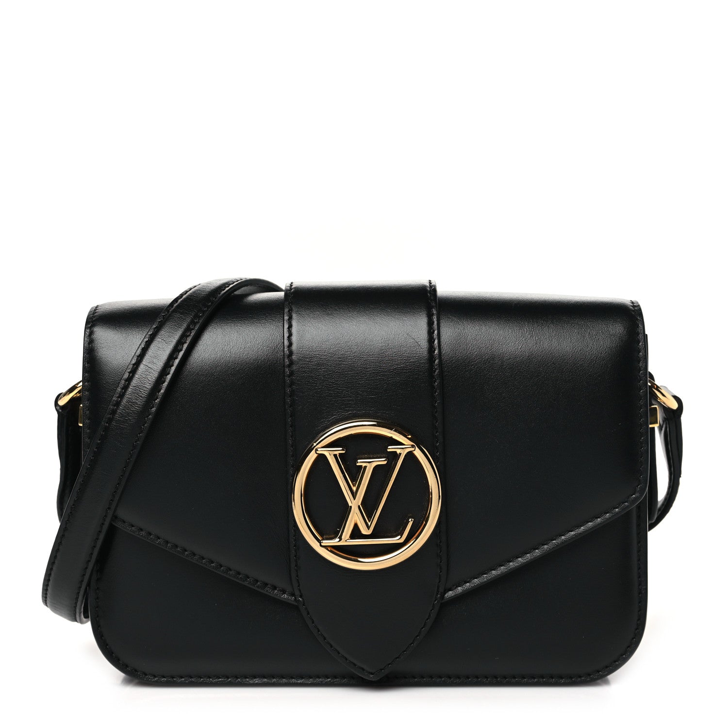 Louis Vuitton Smooth Calfskin LV Pont 9 Black 1 of 10