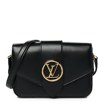 Louis Vuitton Smooth Calfskin LV Pont 9 Black 1 of 10