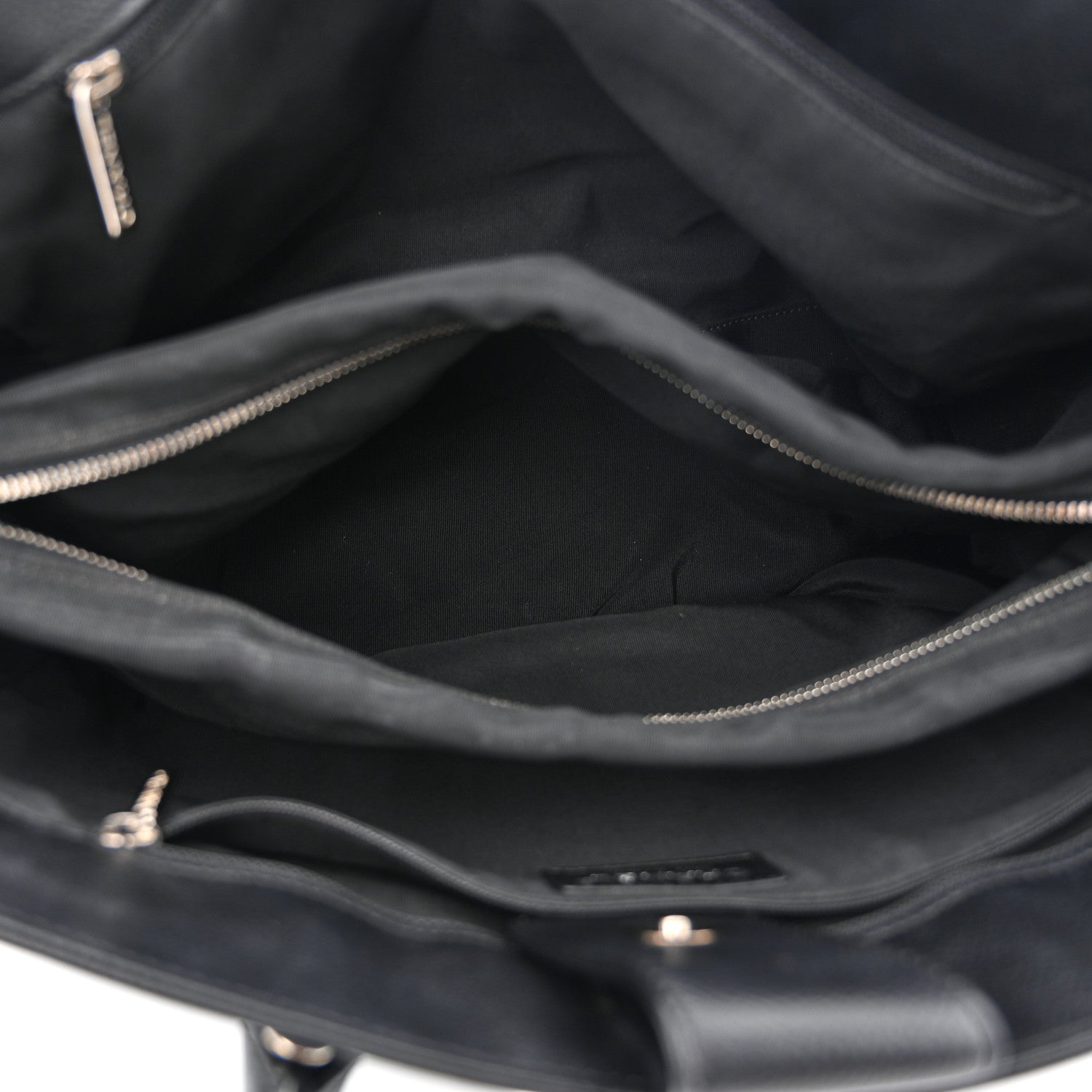 Chanel Calfskin Cerf Executive Shopper Tote Black 6 of 11