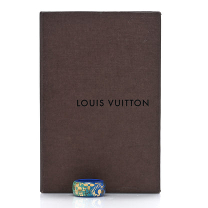 Louis Vuitton Resin Tropical Cocktail Ring Blue M 50 5.5 5 of 5