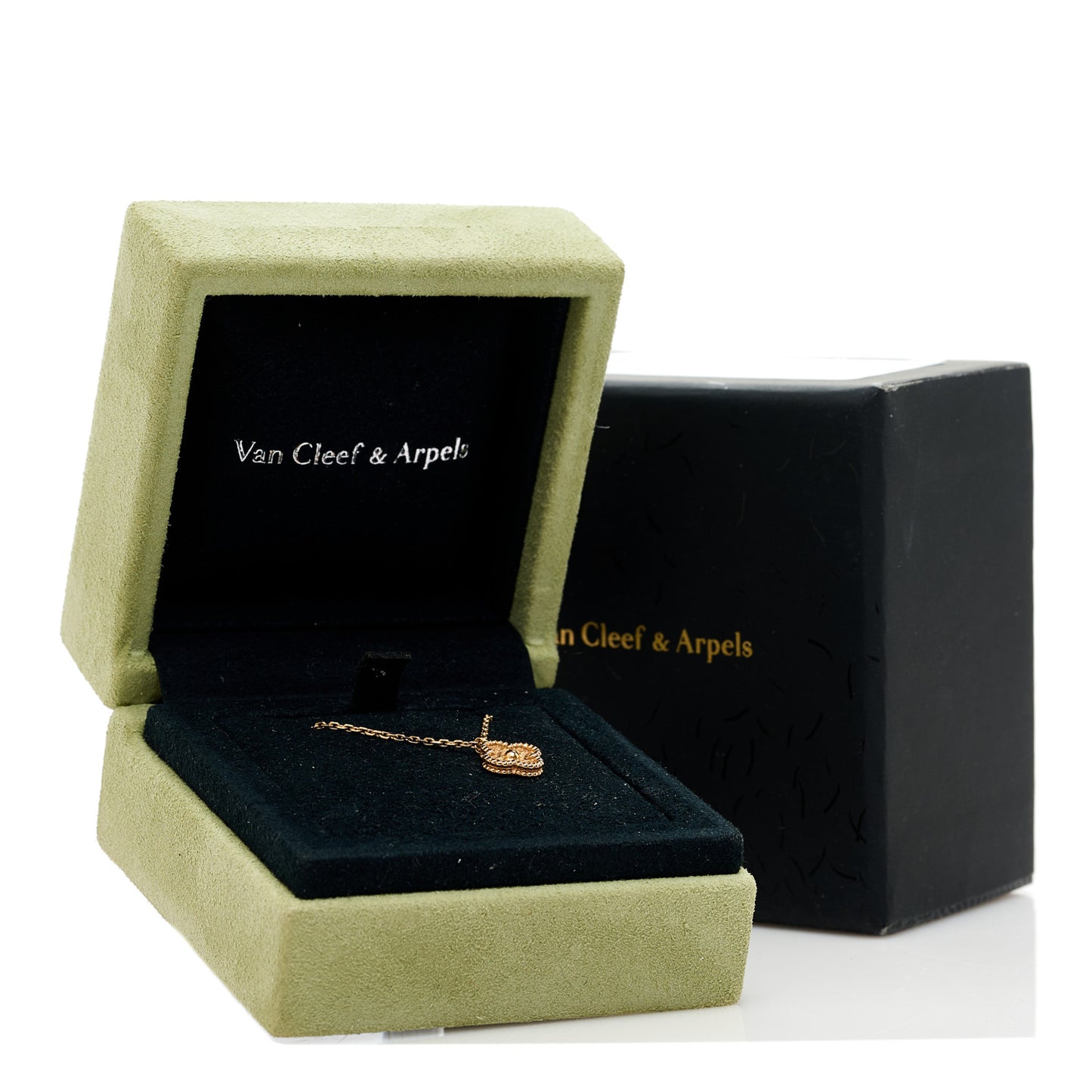 18K Rose Gold Sweet Alhambra Pendant Necklace