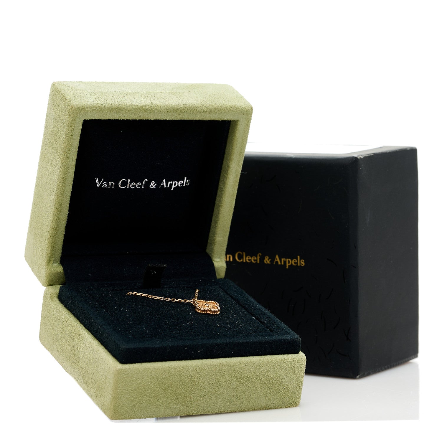 Van Cleef & Arpels 18K Rose Gold Sweet Alhambra Pendant Necklace 6 of 6