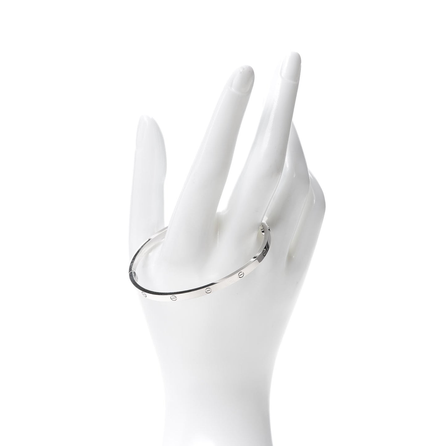 18K White Gold Small LOVE Bracelet 18