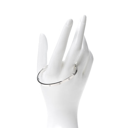 Cartier 18K White Gold Small LOVE Bracelet 18 2 of 7