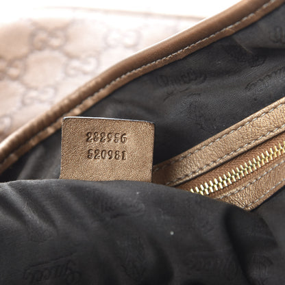 Gucci Metallic Guccissima Large GG Twins Tote Bronze 9 of 10