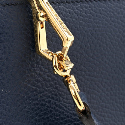 Gucci Nappa Bamboo Web Small Nymphaea Top Handle Bag Navy 12 of 12
