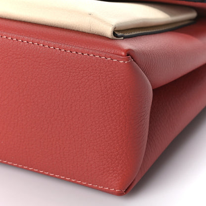 Louis Vuitton Soft Calfskin My Lockme Top Handle Vieux Rose Sesame Creme 9 of 10